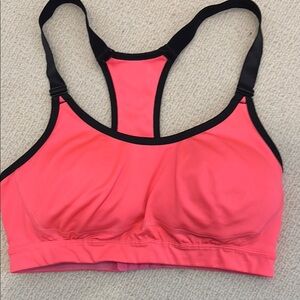 Tek Gear Pink and Black Racerback Sports Bra
